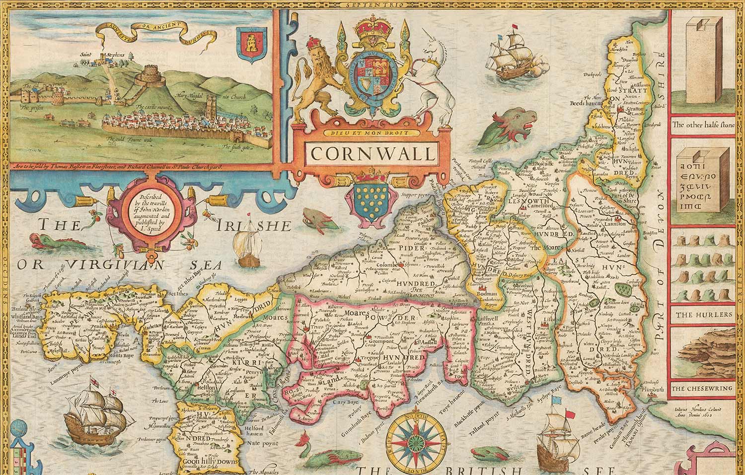 John Speed Maps: County Maps & World Maps, 1611 to 1627 – The