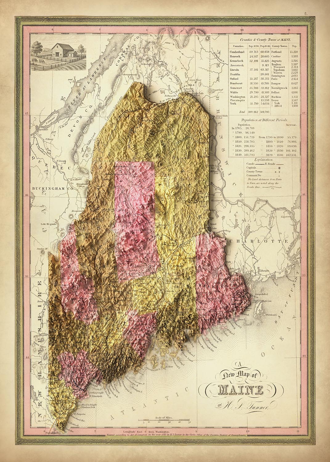Image showing the difference between an Original map and a map that has undergone the Unique 3D transformation