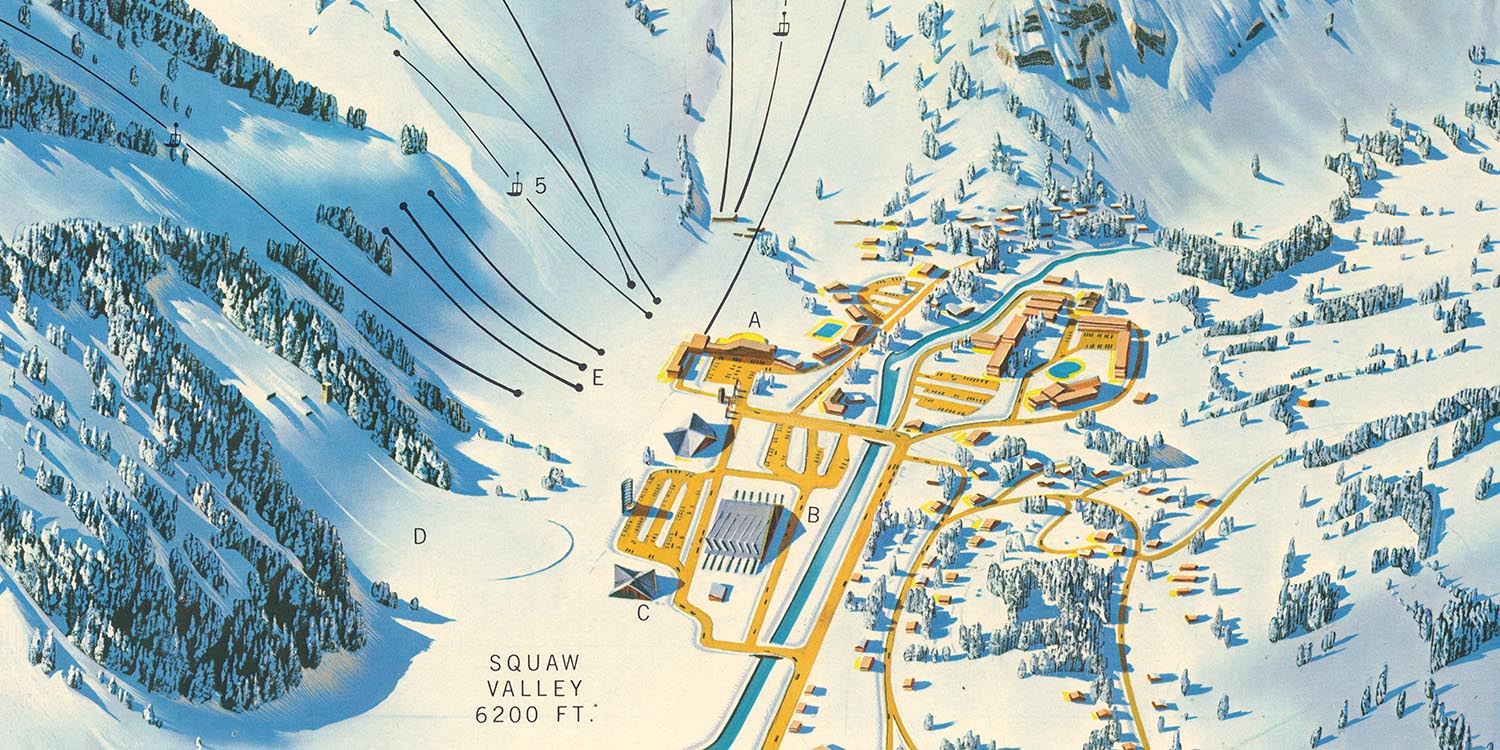 Ski Resort Maps, Posters & Piste Maps – The Unique Maps Co.