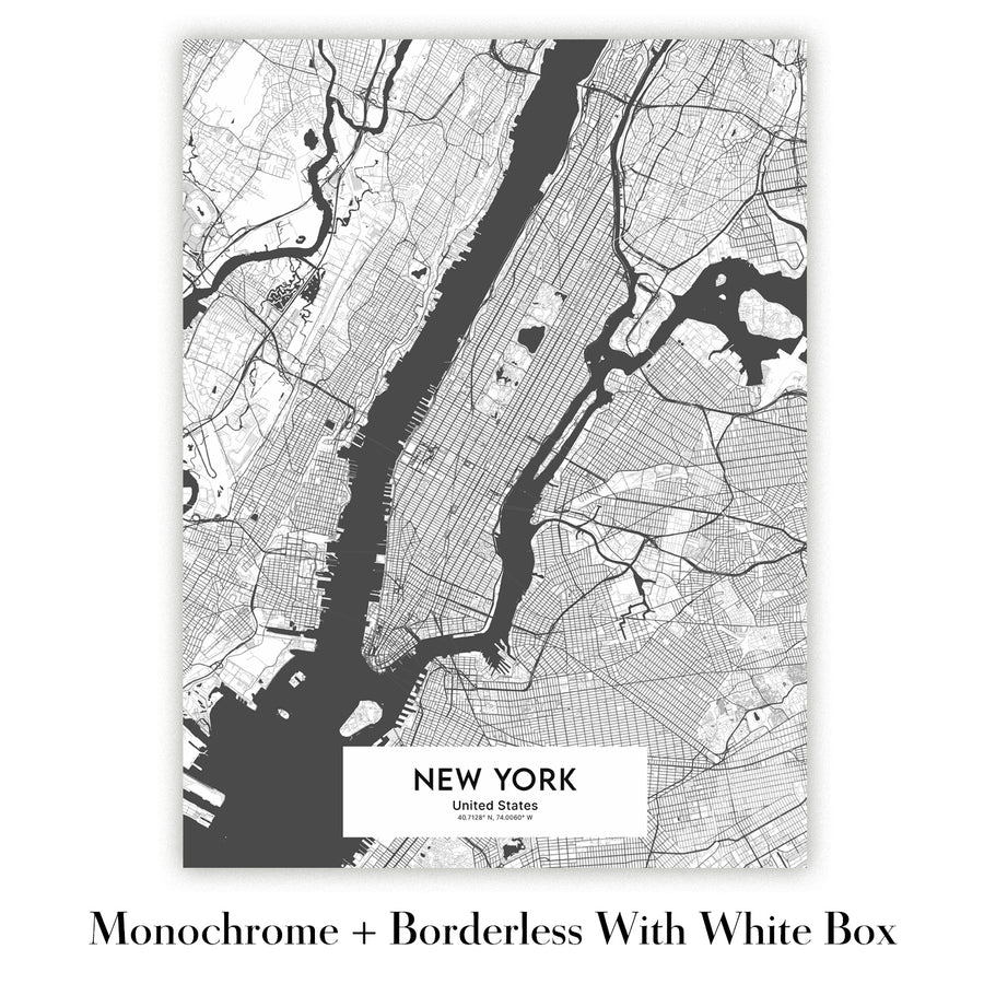 Carte moderne de la ville d&