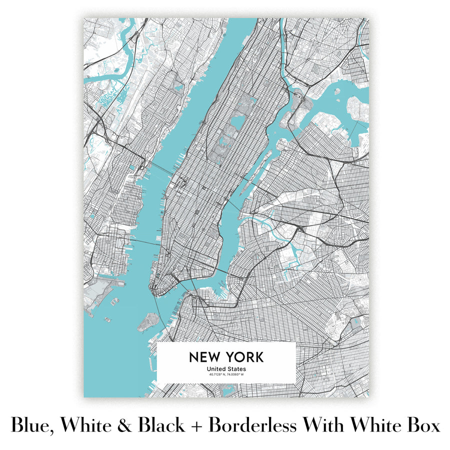 Carte moderne de la ville d&