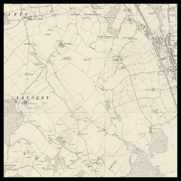 An old Ordnance Survey map of Stevenage