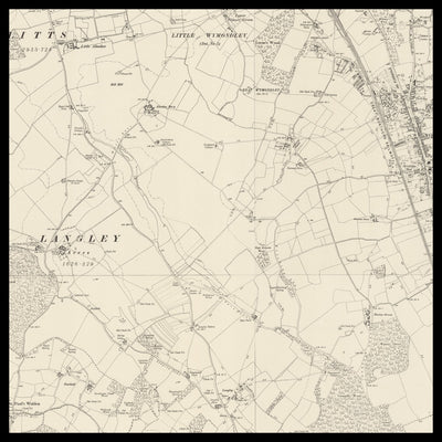 An old Ordnance Survey map of Stevenage