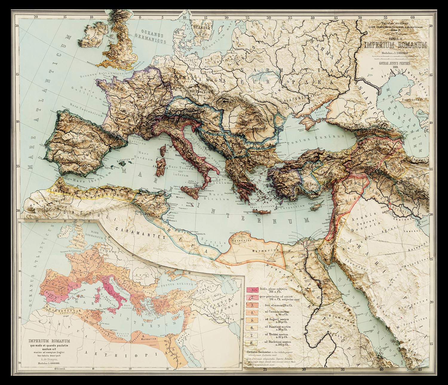 Long Roman Map Old Roman Empire Map