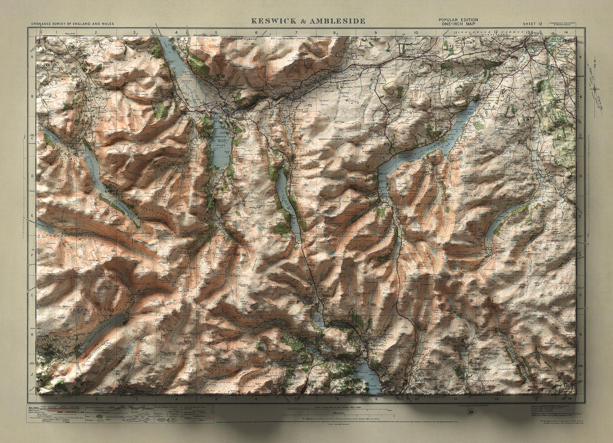 Image showing the difference between an Original map and a map that has undergone the Unique 3D transformation