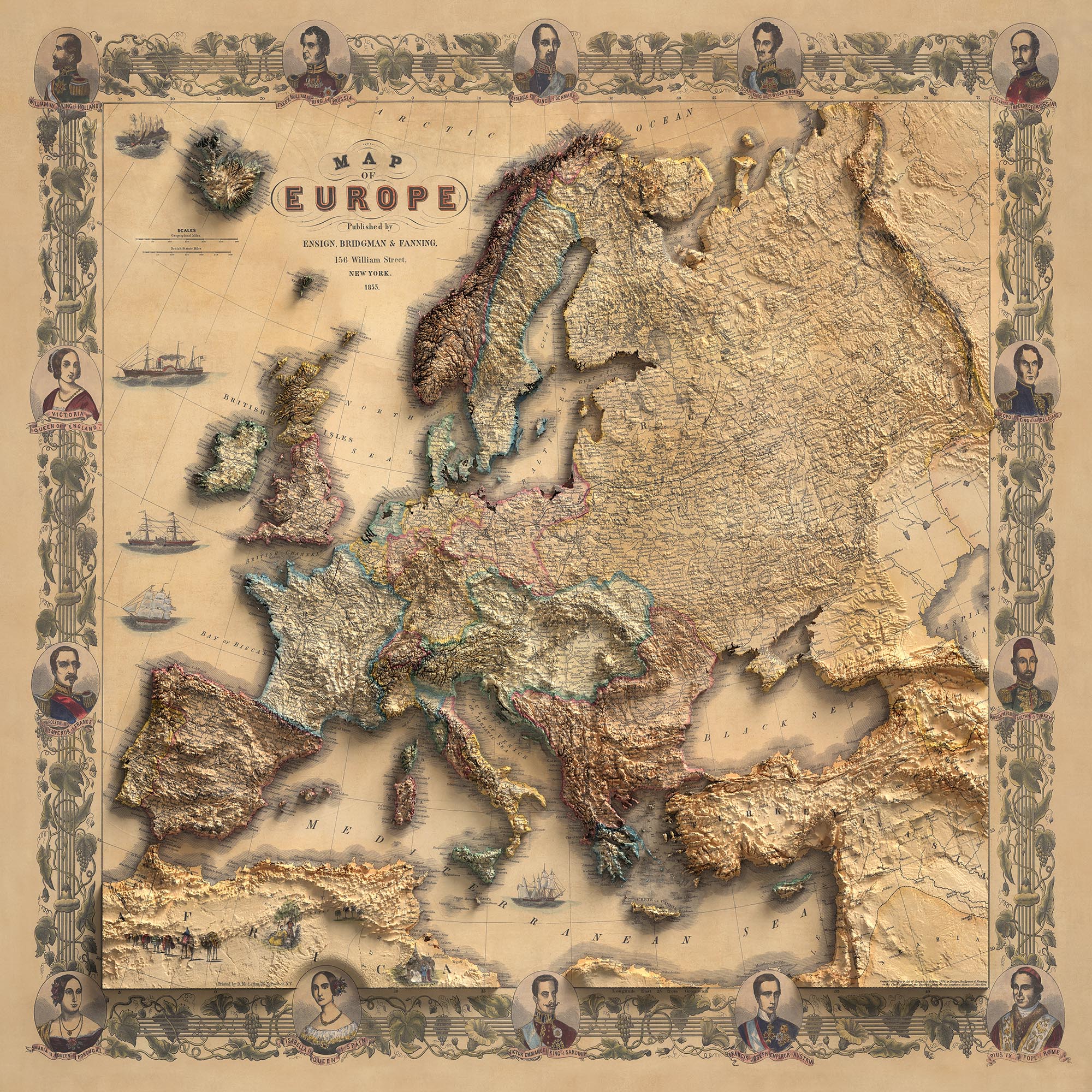 Image showing the difference between an Original map and a map that has undergone the Unique 3D transformation