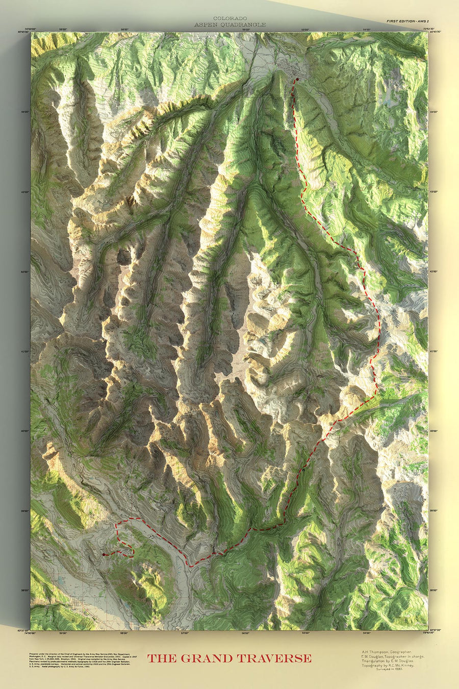 Personalized 3D US Topographical Map - Make Your Own Shaded USGS Relief Map