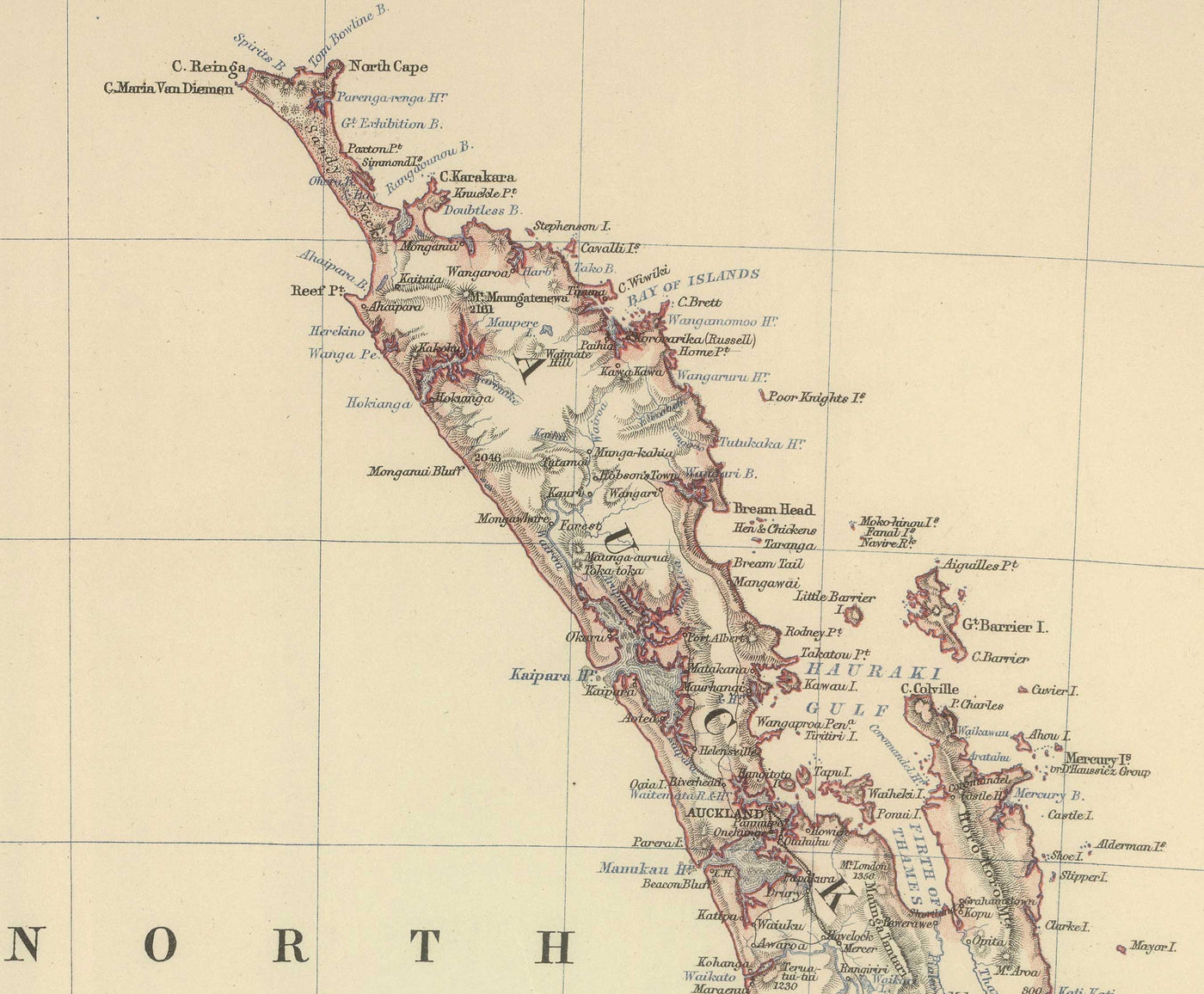 Ancienne carte de la Nouvelle-Zélande en 1879 par AK Johnston - Auckland, Christchurch, Wellington, Queenstown, Dunedin