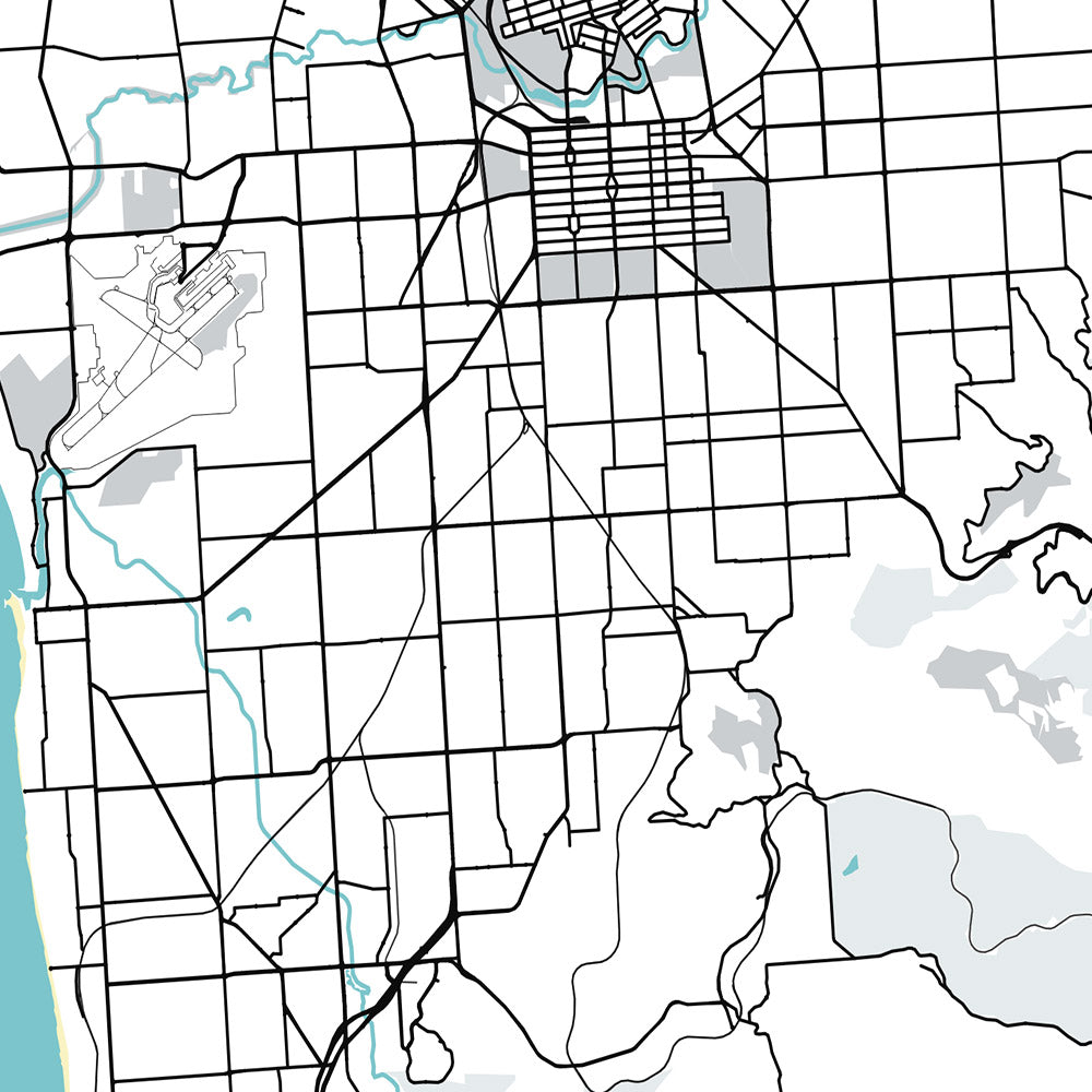 Adelaide Cbd Map.pdf Modern City Map of Adelaide, Australia: CBD, Glenelg, Adelaide Oval, B ...