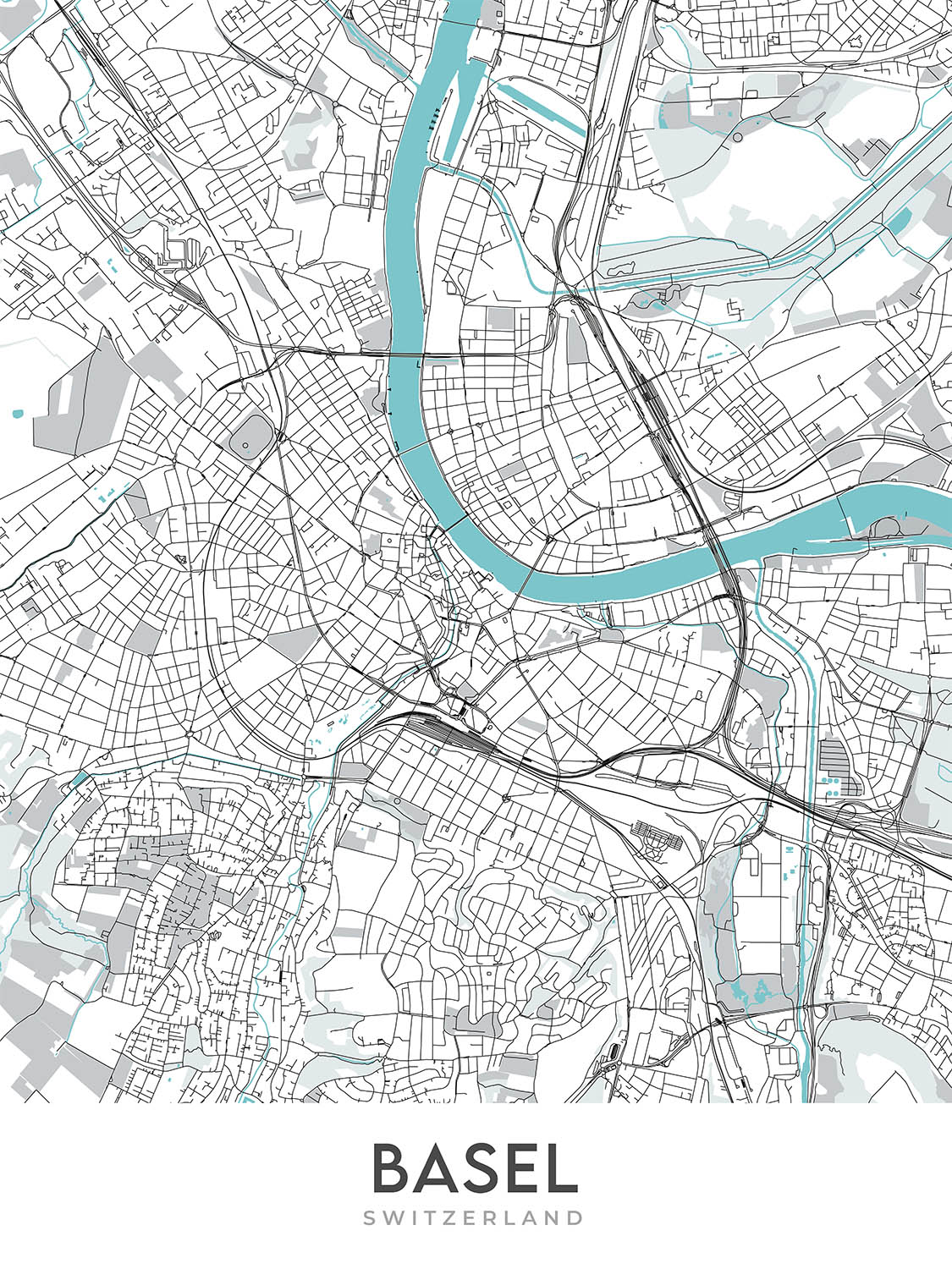 Modern City Map Of Basel Switzerland Altstadt Basel Cathedral Zoo modern-city-map-of-basel-switzerland-altstadt-basel-cathedral-zoo