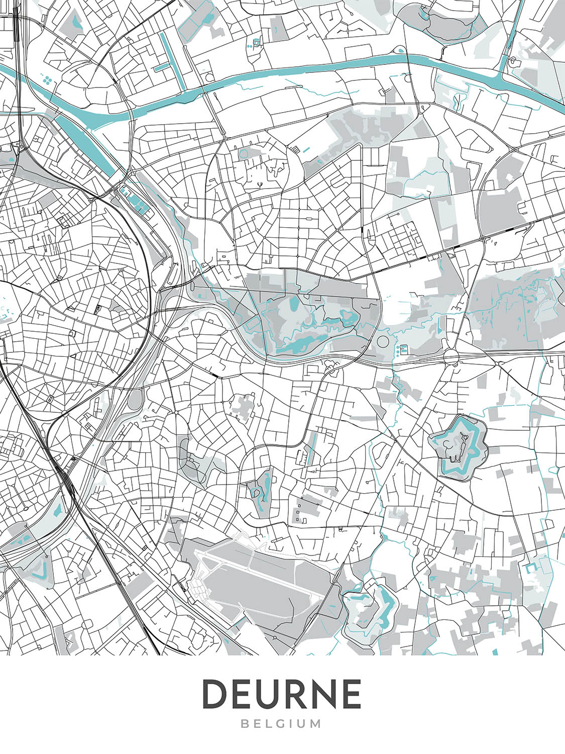 Modern City Map Of Deurne Belgium Town Hall Rivierenhof Park Lucht modern-city-map-of-deurne-belgium-town-hall-rivierenhof-park-lucht