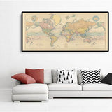 Old World Map by Edward Stanford, 1898 - Masterpiece Vintage Atlas Wall Chart