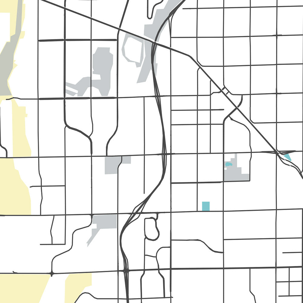 Moderner Stadtplan von Glendale, AZ: Arrowhead Ranch, State Farm Stadium, Westgate, Glendale Sports and Entertainment District, Arizona State Route 101
