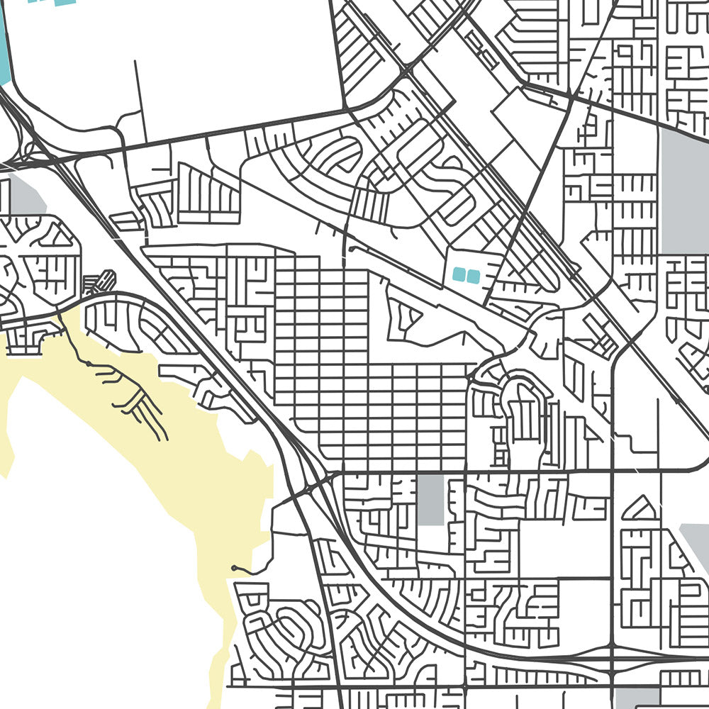 Moderner Stadtplan von Henderson, NV: Anthem, Boulder City, Green Valley, Lake Las Vegas, Sunset Rd