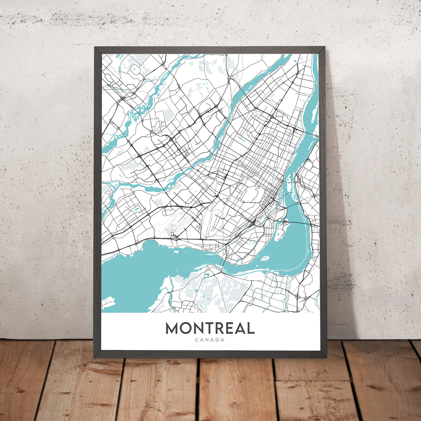 Plan de la ville moderne de Montréal, Canada : Mont Royal, McGill, Stade olympique