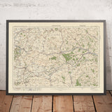 Old Ordnance Survey Map, Sheet 112 - Marlborough, 1925: Calne, Devizes, Hungerford, Lambourn, North Wessex Downs AONB