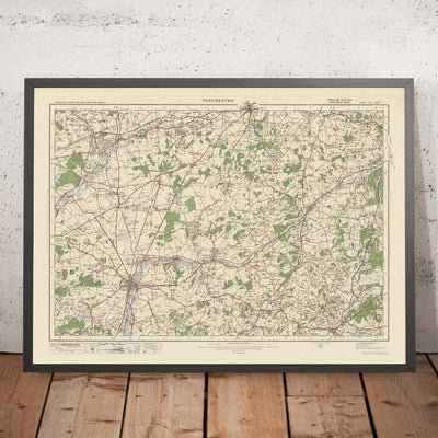 Old Ordnance Survey Map, Sheet 123 - Winchester, 1925: Basingstoke, Whitchurch, Petersfield, Alton, Odiham