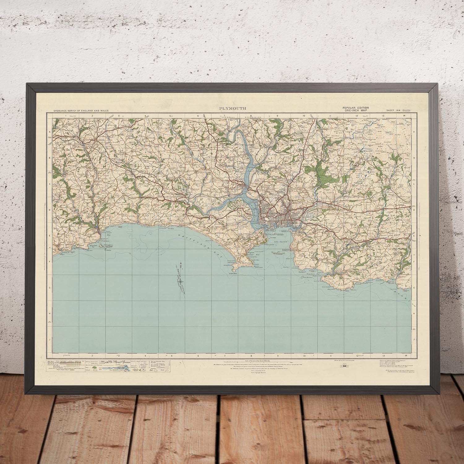 Old Ordnance Survey Map, Sheet 144 - Plymouth, 1919-1926: Saltash, Lis 