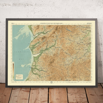 Old OS Map of Ceredigion & Montgomeryshire by Bartholomew, 1901: Aberystwyth, Cardigan Bay, Plynlimon, Southern Snowdonia, Cambrians