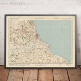Old Ordnance Survey Map, Sheet 23 - Scarborough, 1925: Filey, Hunmanby, Sherburn, North Riding Forest Park, Flamborough Outer Headlands Nature Reserve