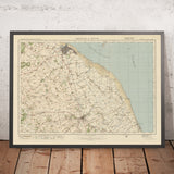 Mapa de estudio de artillería antigua, hoja 40 - Grimsby & Louth, 1925: Mablethorpe, Humberston, Cleethorpes, Donna Nook, Lincolnshire Wolds AONB