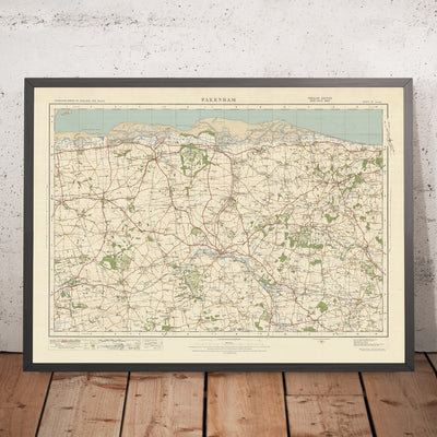 Old Ordnance Survey Map, Sheet 57 - Fakenham, 1925: Holt, Burnham Market, Little Walsingham, Briston, Norfolk Coast AONB