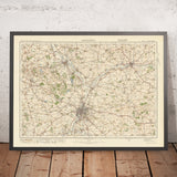 Old Ordnance Survey Map, Sheet 63 - Leicester, 1925: Loughborough, Coalville, Melton Mowbray, Wigston, Shepshed