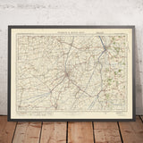 Old Ordnance Survey Map, Sheet 65 - Wisbech & Kings Lynn, 1925: Downham Market, Long Sutton, Holbeach, Outwell, River Great Ouse