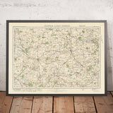 Alte Ordnance Survey-Karte, Blatt 66 - Swaffam & East Dereham, 1925: Watton, Wymondham, Attleborough, Reepham, Oxburgh Estate 