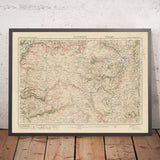 Carte Old Ordnance Survey, feuille 69 - Llanidloes, 1925 : Carno, Caersws, Llanbrynmair, Ponterwyd, Devil's Bridge Falls