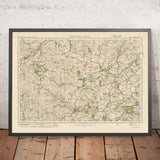 Mapa de Old Ordnance Survey, hoja 70 - Bishops Castle, 1925: Newtown, Knighton, Clun, Ludlow, Shropshire Hills AONB