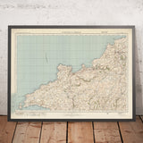 Old Ordnance Survey Map, Sheet 88 - St. Davids & Cardigan, 1925: Fishguard, Newport, Letterston, Ramsey Island, and Pembrokeshire Coast National Park