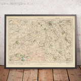 Ancienne carte de l'Ordnance Survey, feuille 9 - Carlisle, 1925 : Cockermouth, Penrith, Caldbeck, Wigton, Wetheral