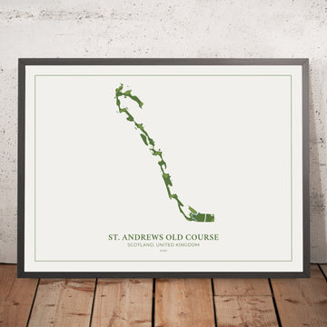 St Andrews Old Course: Modern Golf Course Map