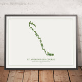 St Andrews Old Course: Modern Golf Course Map