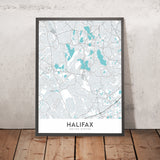 Modern City Map of Halifax, MA: Halifax Citadel National Historic Site, Point Pleasant Park, Peggy's Cove, The Old Town Clock, Province House