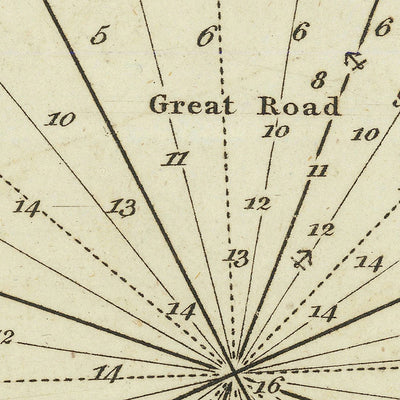 Carte nautique de la vieille baie de Roses par Heather, 1802 : sondages, mouillages, plan du village