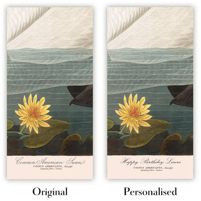 Image showing the difference between an Original map and a Personalised art print