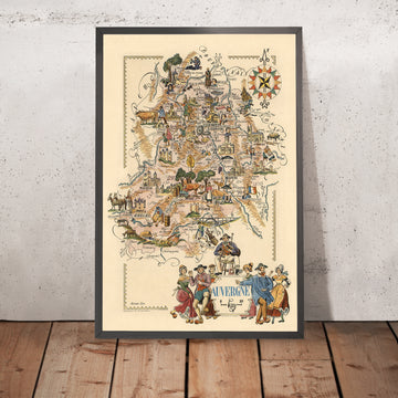 Ancienne carte picturale de l&