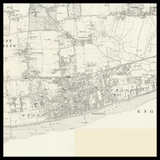 Carte ancienne personnalisée de Worthing 