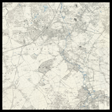 Personalised Old Map of Merton