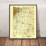 Old Map of Columbus, Ohio by USGS, 1943 – Grove City, Canal Winchester & Scioto River