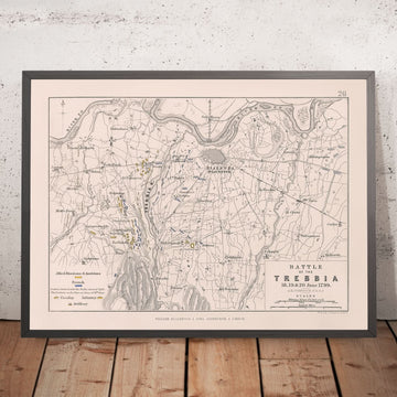 Batalla de Trebbia por AK Johnston, 1799: Guerra Revolucionaria Francesa 