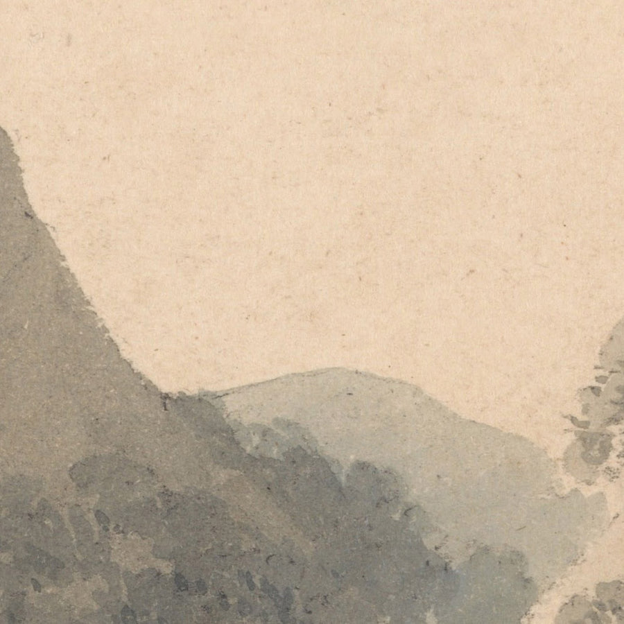 Waterfall of Lodore, Cumberland by Turner, 1800