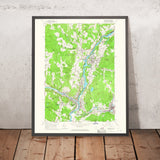 Old Map of Hanover, New Hampshire by USGS, 1959 – Lebanon & Connecticut River
