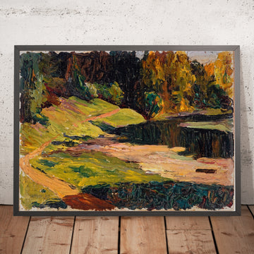 A framed image of 
