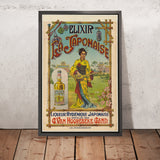 Elixir La Japonaise Vintage Liqueur Poster, 1895
