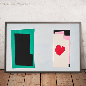 Une image encadrée de Le cœur (The Heart) par Henri Matisse, 1947