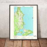 Old Map of Vashon Island, Washington by USGS, 1949 – Puget Sound & Maury Island