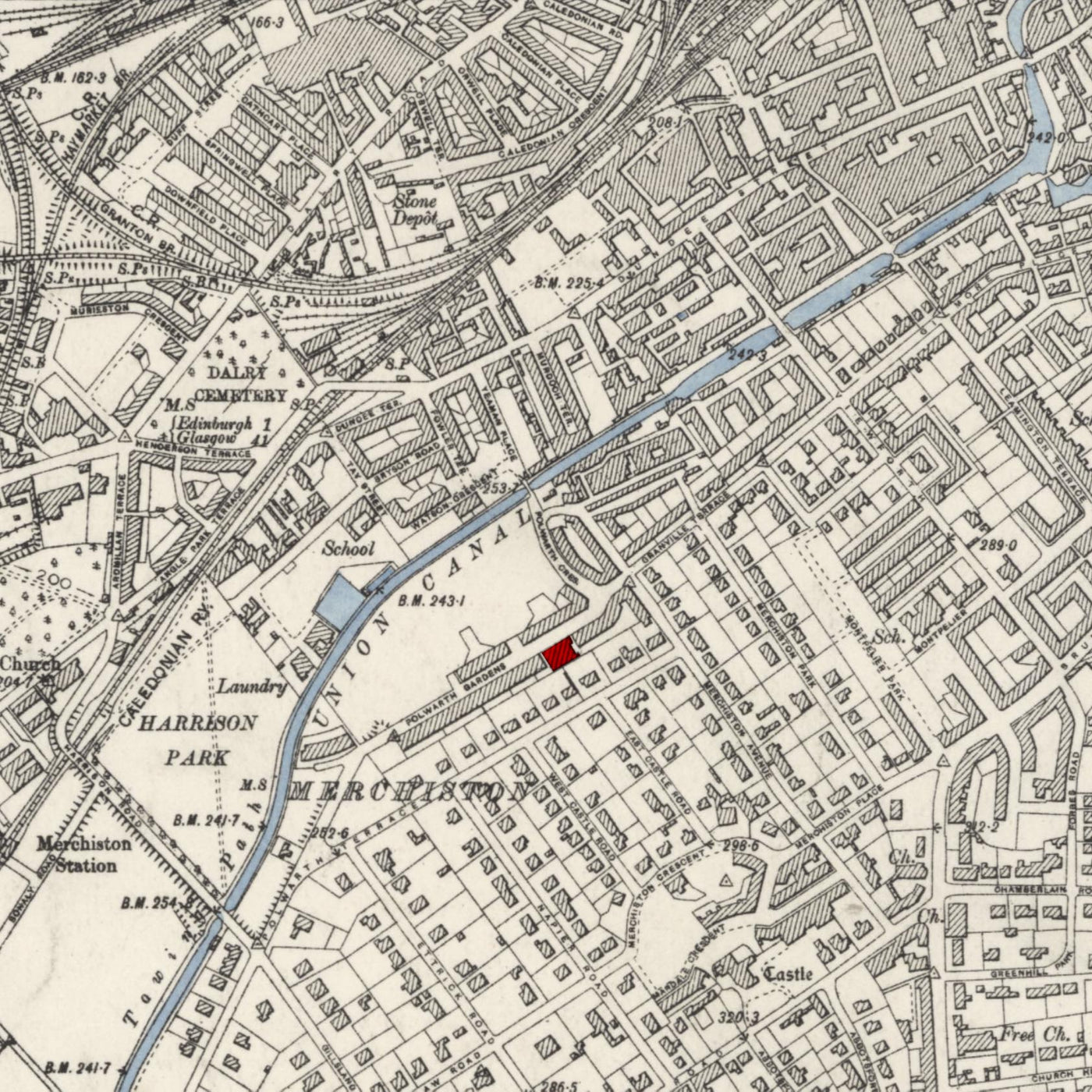 Personalised Old Map of Manchester